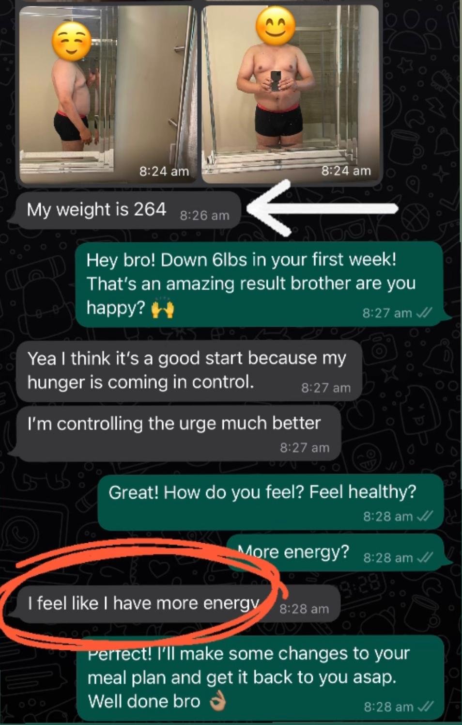 Client message